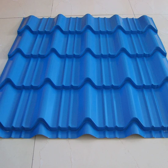 Folha de telhado ondulada para telhado de metal de zinco